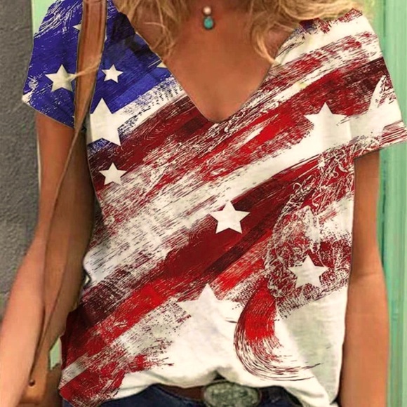 BRAND NEW Rustic, Unique Americana Tee XXL - Picture 1 of 2